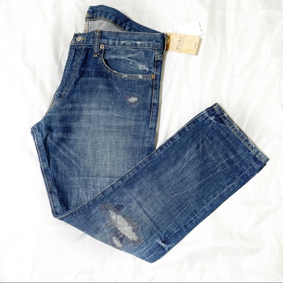 POLO RALPH LAUREN THE VARICK SLIM STRAIGHT JEANS - Picture 4 of 8